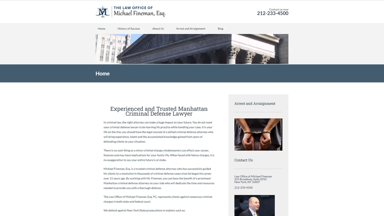 Law Office of Michael Fineman, Esq - NYC, New York office in New York City, New York