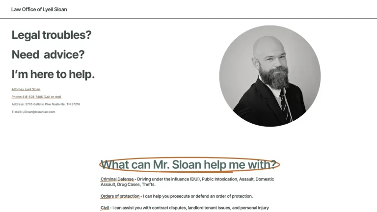 Law Office of Lyell Sloan - Nashville, TN - Attorney in Nashville