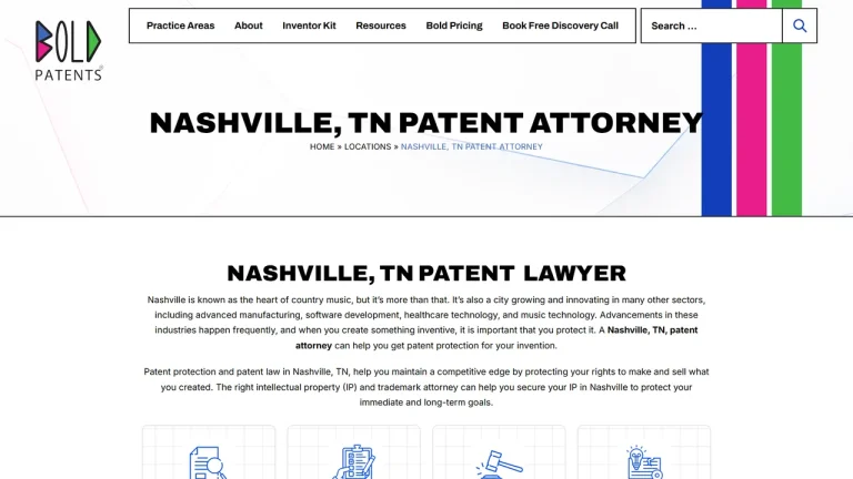 Bold Patents Law Firm - Nashville, TN - Attorney in Nashville