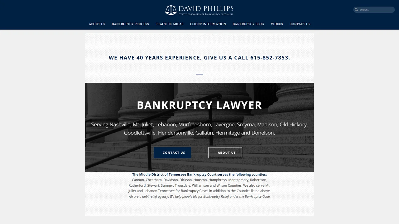 David E. Phillips, Attorney at Law - Nashville, TN office in Nashville, Tennessee
