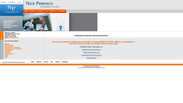 Nick Perenich, Attorney at Law - Nashville, TN - Attorney in Nashville