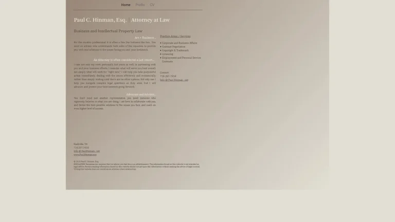 Paul C. Hinman, Esq. - Nashville, TN - Attorney in Nashville