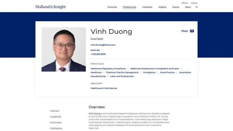 Vinh Duong - Nashville, TN - Attorney in Nashville