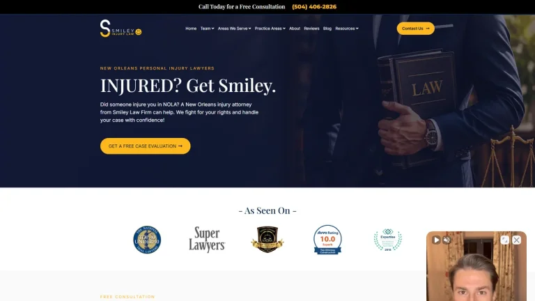 Smiley Injury Law - New Orleans, LA - Attorney in New Orleans