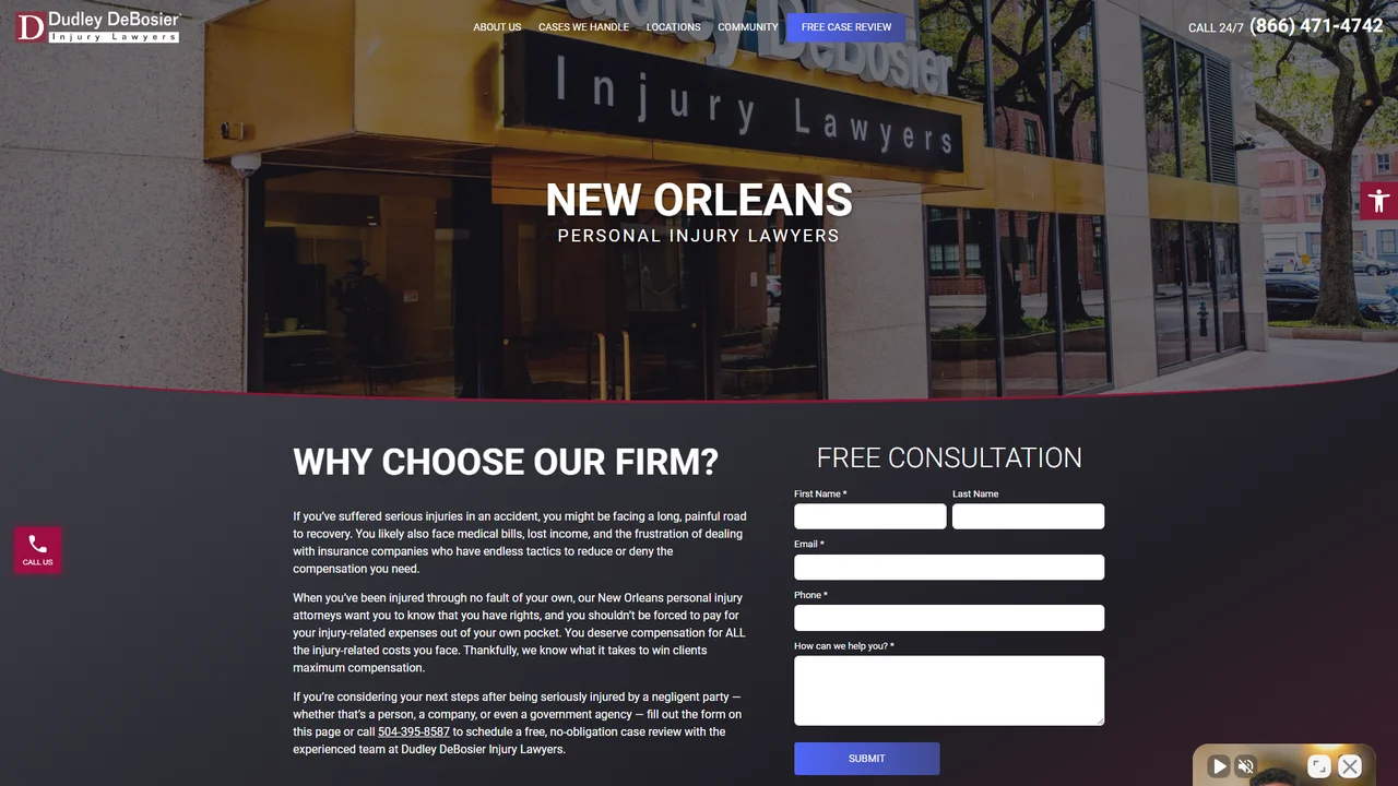 Dudley DeBosier Injury Lawyers - New Orleans, LA office in New Orleans, Louisiana