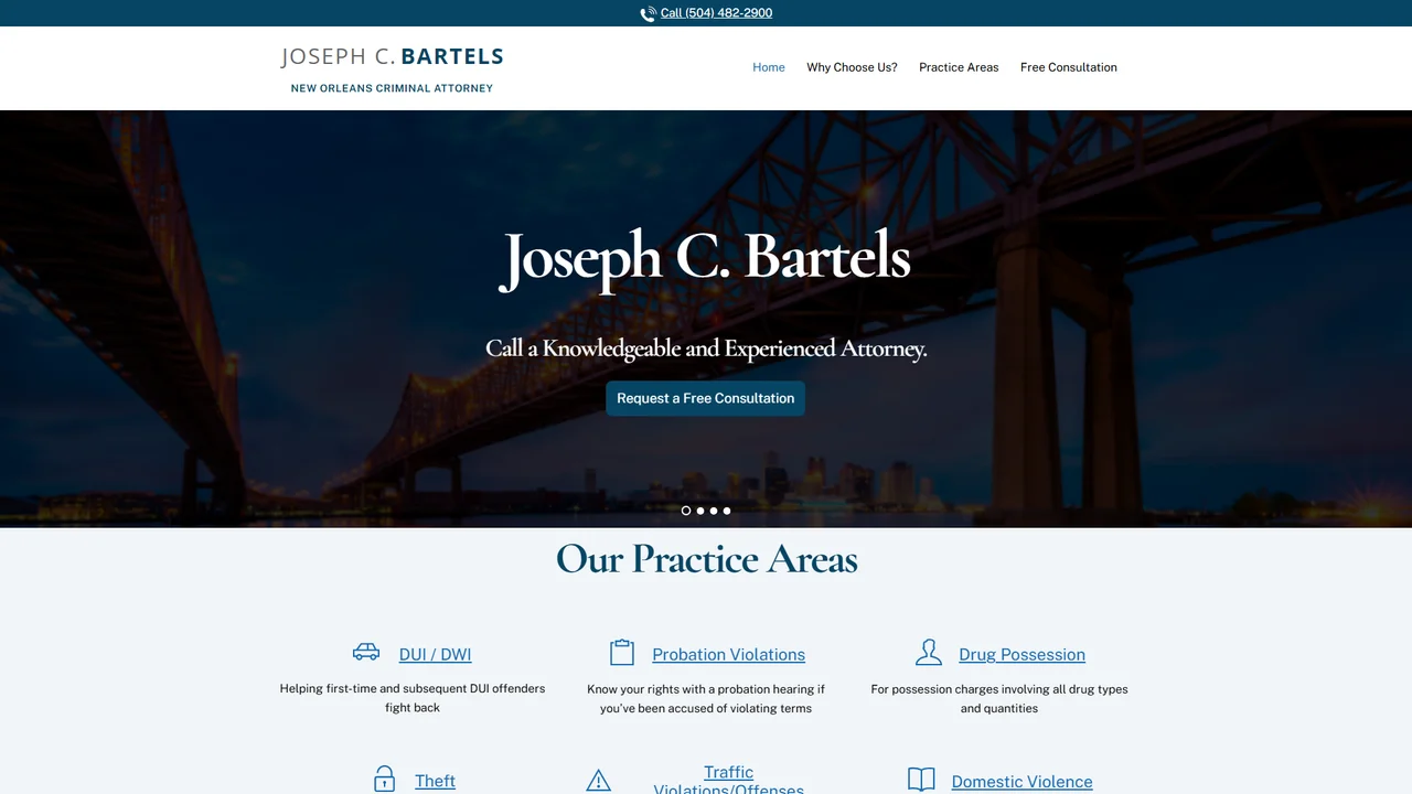 Law Offices of Joseph C. Bartels - New Orleans, LA office in New Orleans, Louisiana