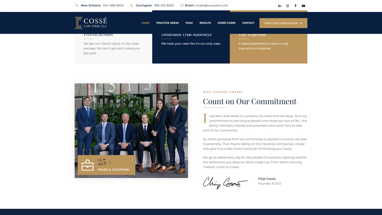 Cossé Law Firm - New Orleans, LA office in New Orleans, Louisiana