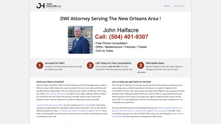 John Halfacre LLC - New Orleans, LA - Attorney in New Orleans