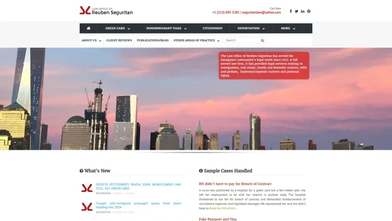 Law Office of Reuben Seguritan - NYC, New York - Attorney in New York City