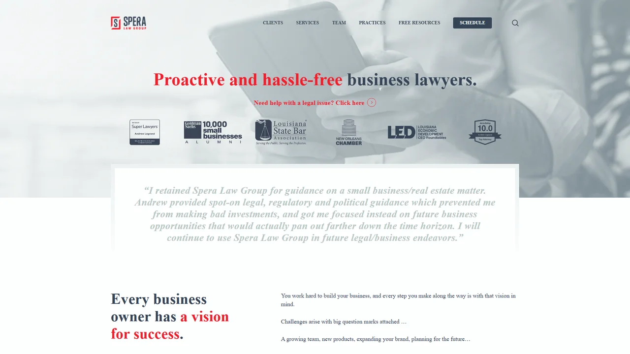 Spera Law Group, LLC - New Orleans, LA office in New Orleans, Louisiana