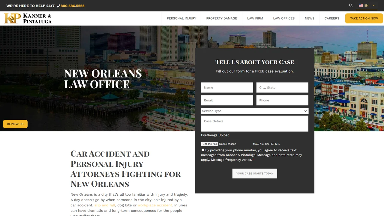Kanner & Pintaluga - New Orleans, LA office in New Orleans, Louisiana