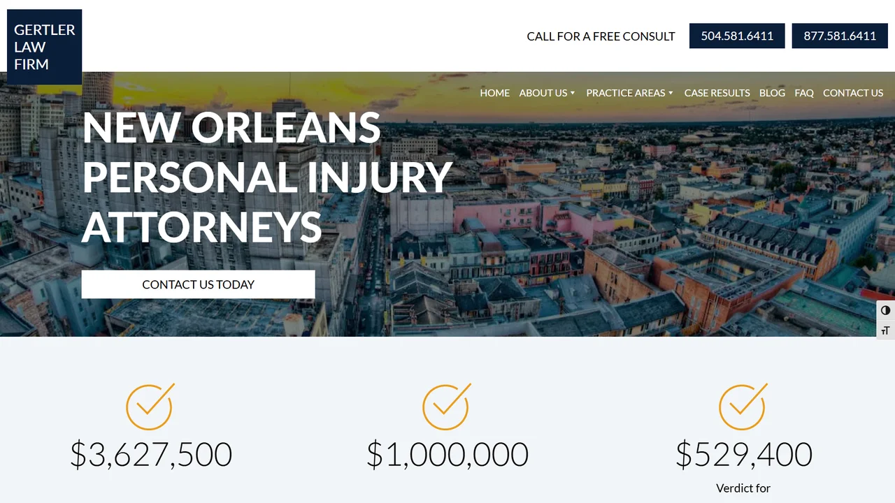 Gertler Law Firm - New Orleans, LA office in New Orleans, Louisiana