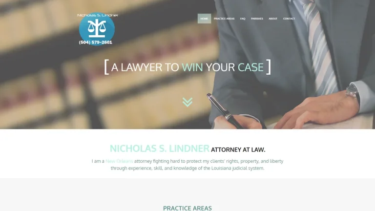 Nicholas S. Lindner, Attorney at Law - New Orleans, LA - Attorney in New Orleans