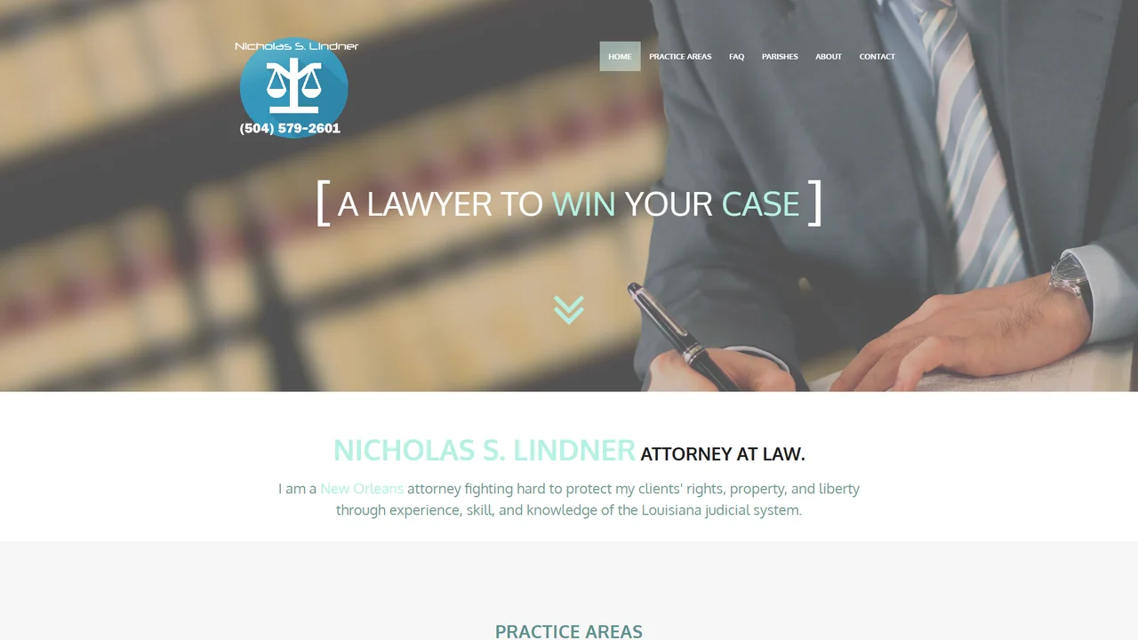Nicholas S. Lindner, Attorney at Law - New Orleans, LA office in New Orleans, Louisiana