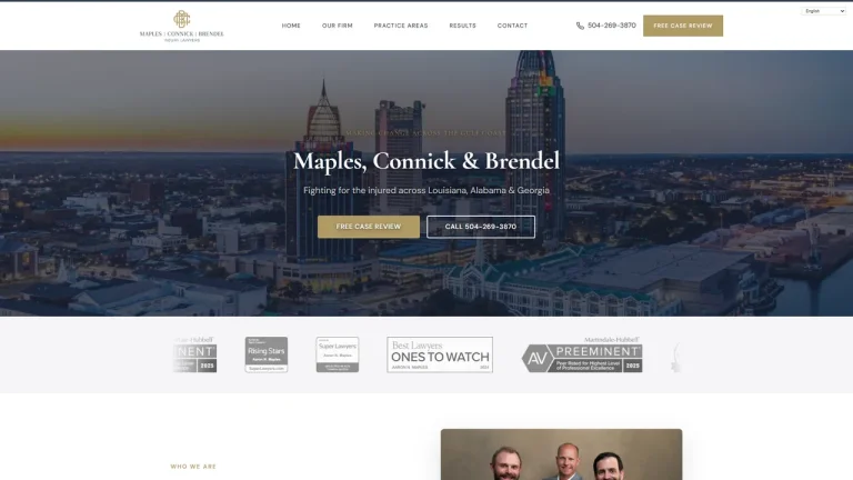 Maples, Connick & Brendel - Injury Lawyers - New Orleans, LA - Attorney in New Orleans