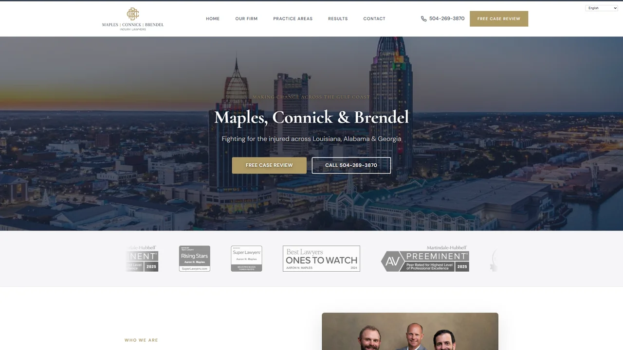 Maples, Connick & Brendel - Injury Lawyers - New Orleans, LA office in New Orleans, Louisiana