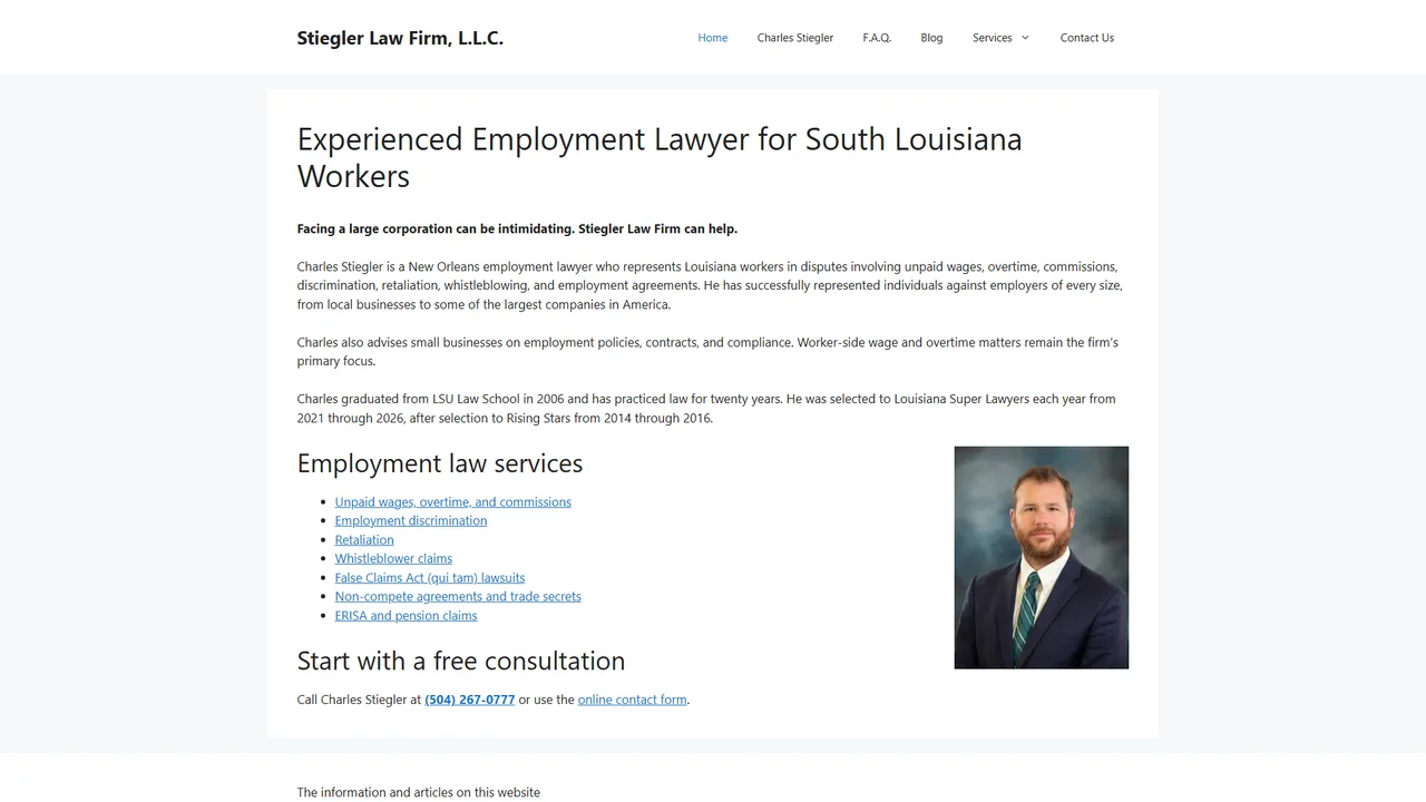 Stiegler Law Firm LLC - New Orleans, LA office in New Orleans, Louisiana