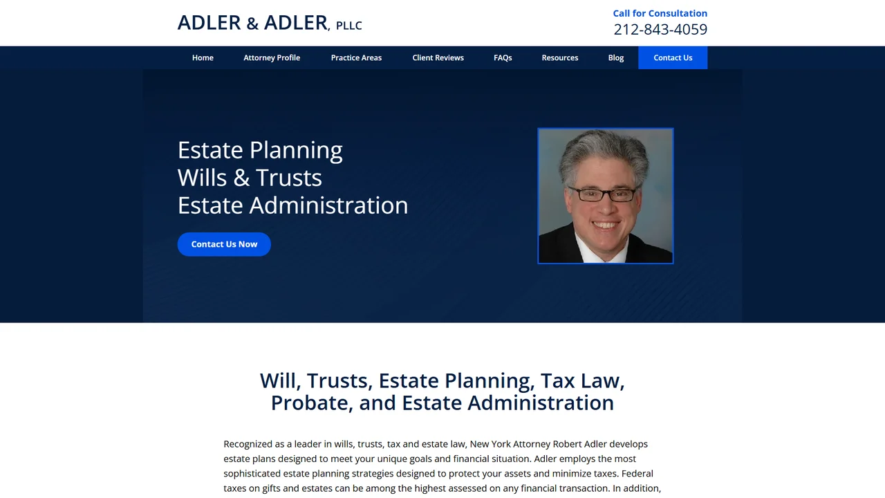 Adler & Adler, PLLC - NYC, New York office in New York City, New York