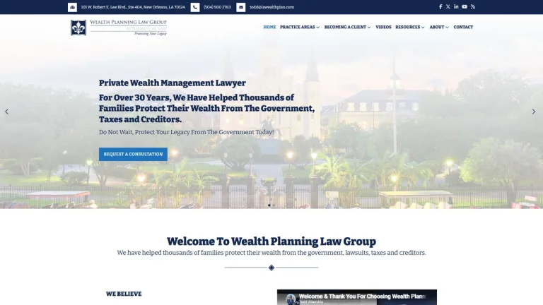 Wealth Planning Law Group - New Orleans, LA - Attorney in New Orleans