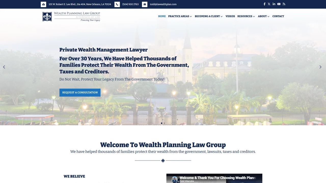 Wealth Planning Law Group - New Orleans, LA office in New Orleans, Louisiana