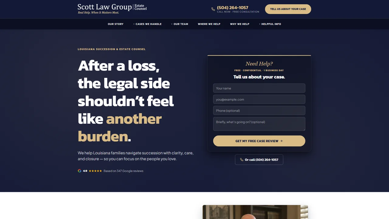 Scott Law Group - Estate Counsel - New Orleans, LA office in New Orleans, Louisiana