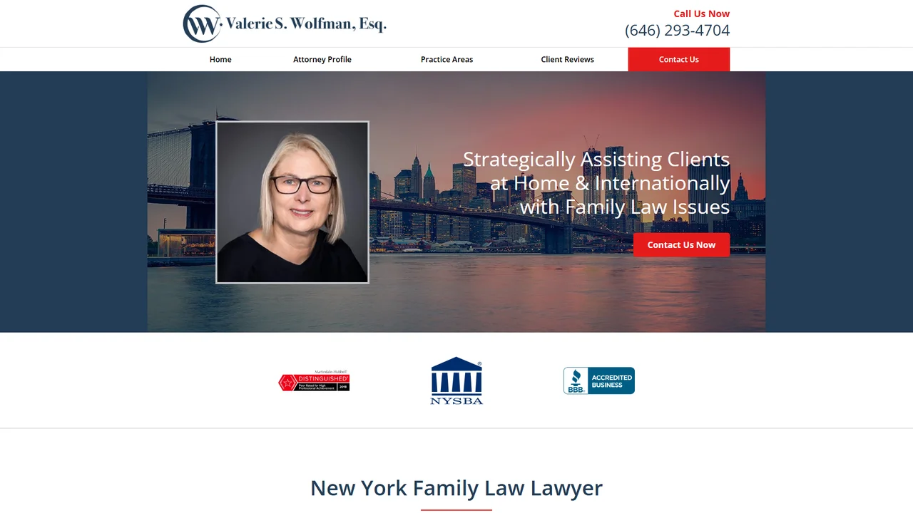 Valerie S. Wolfman, Attorney at Law - NYC, New York office in New York City, New York