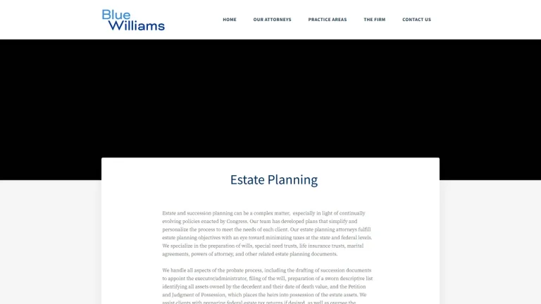 Estate Planning by Blue Williams - New Orleans, LA - Attorney in New Orleans