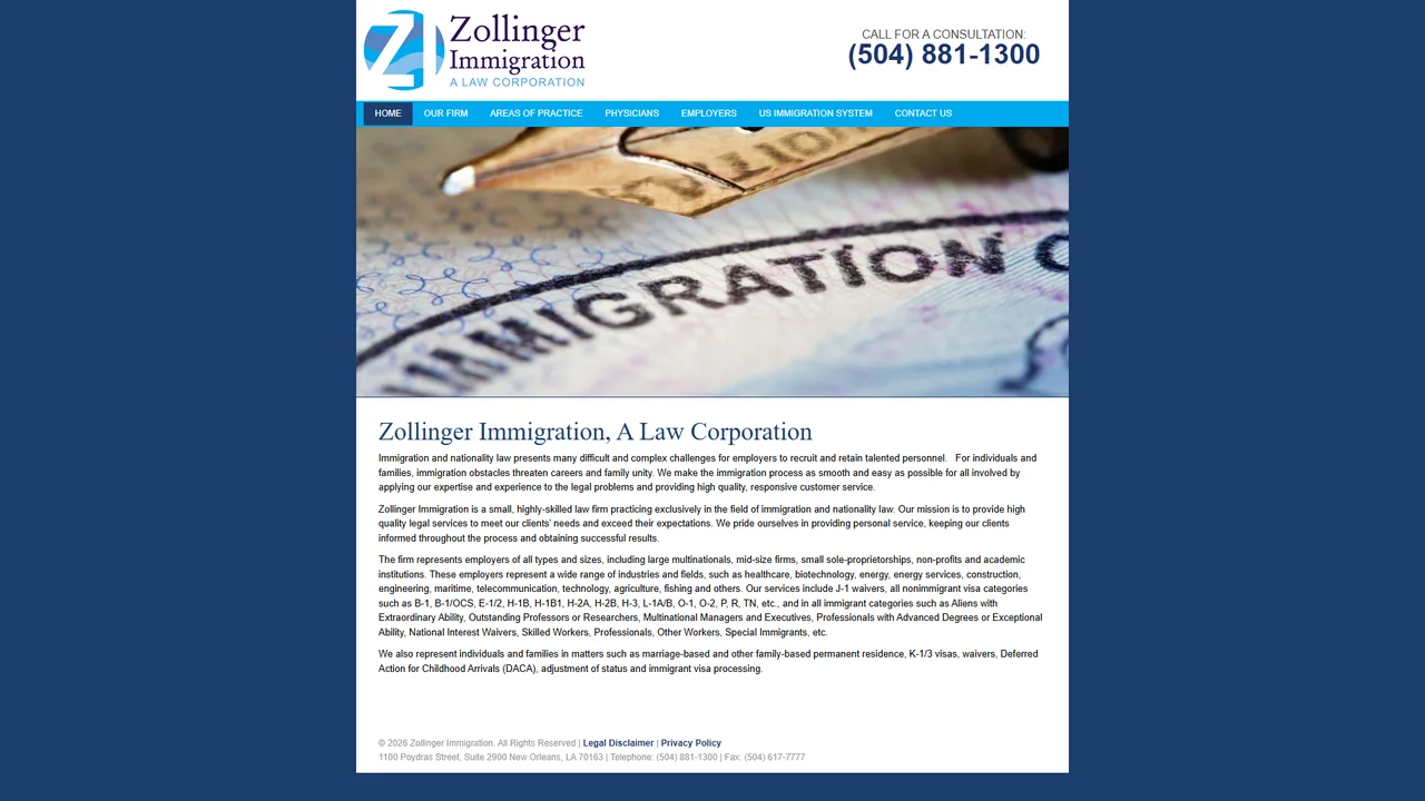 Zollinger Immigration - New Orleans, LA office in New Orleans, Louisiana