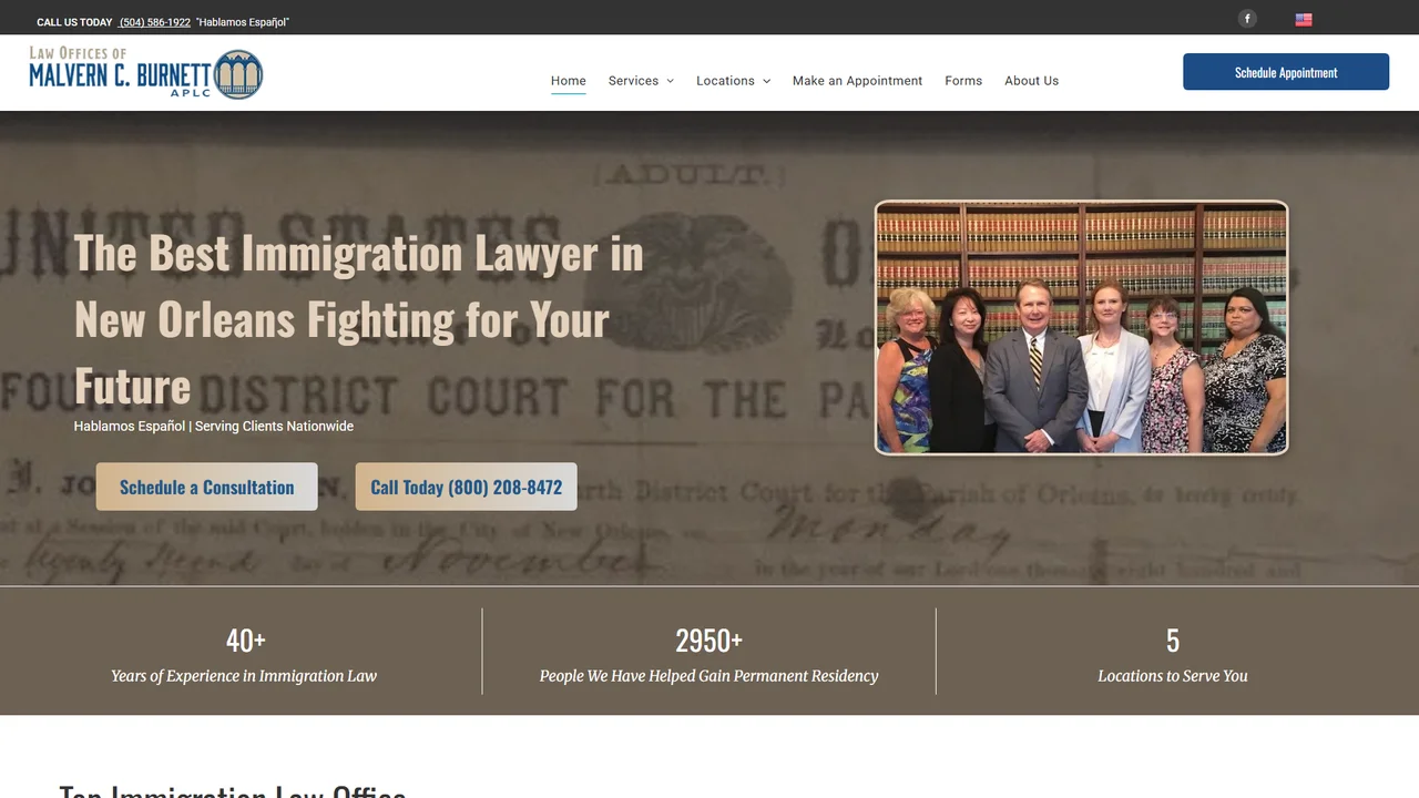 Law Offices of Malvern C. Burnett, APLC - New Orleans, LA office in New Orleans, Louisiana