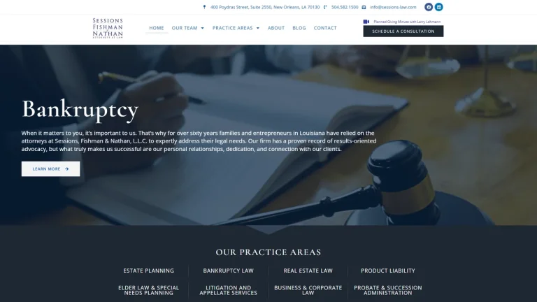 Sessions, Fishman & Nathan, L.L.C. - New Orleans, LA - Attorney in New Orleans
