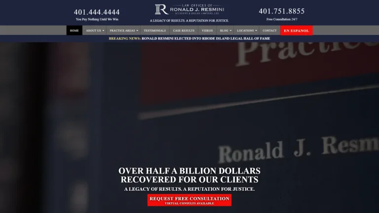 Law Offices of Ronald J. Resmini, Accident & Injury Lawyers, Ltd. - Providence, RI - Attorney in Providence