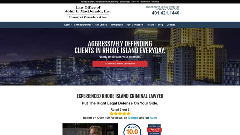 Law Office Of John E. MacDonald, Inc. - Providence, RI - Attorney in Providence