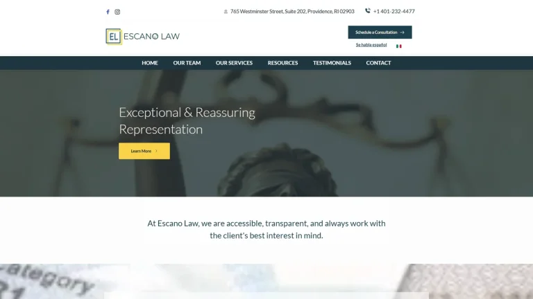 ESCANO Law - Providence, RI - Attorney in Providence