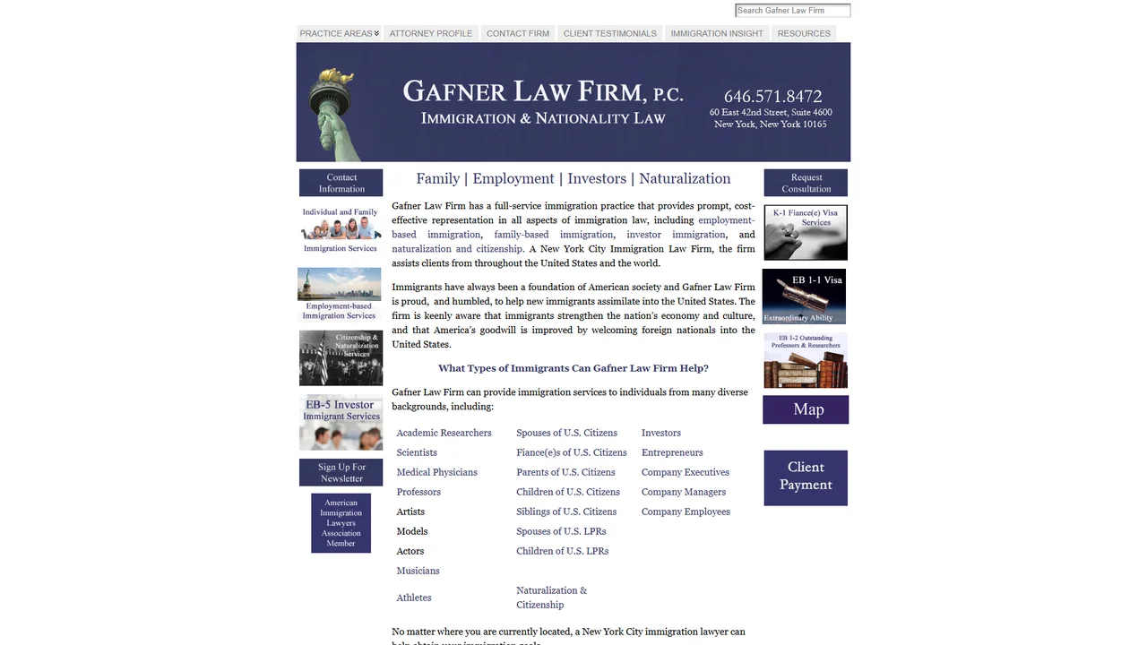 Gafner Law Firm - NYC, New York office in New York City, New York