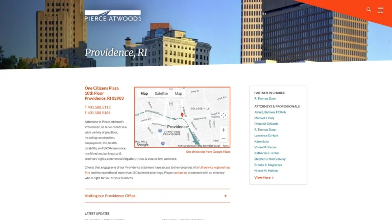 Pierce Atwood LLP - Providence, RI - Attorney in Providence