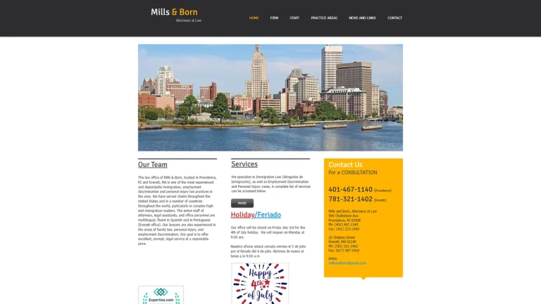 Mills & Born, Attorneys at Law - Providence, RI - Attorney in Providence