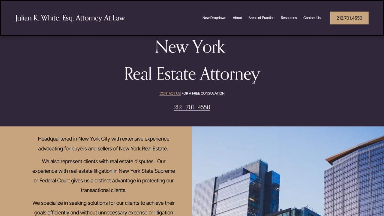 Julian K. White Attorney at Law - NYC, New York office in New York City, New York