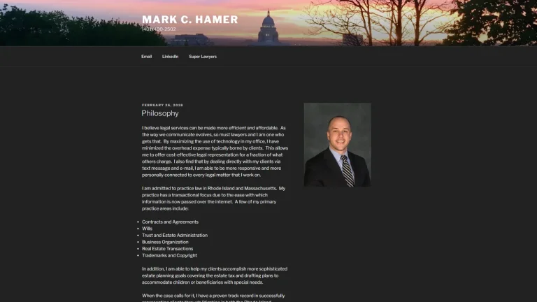 Mark C. Hamer, Attorney at Law - Providence, RI - Attorney in Providence