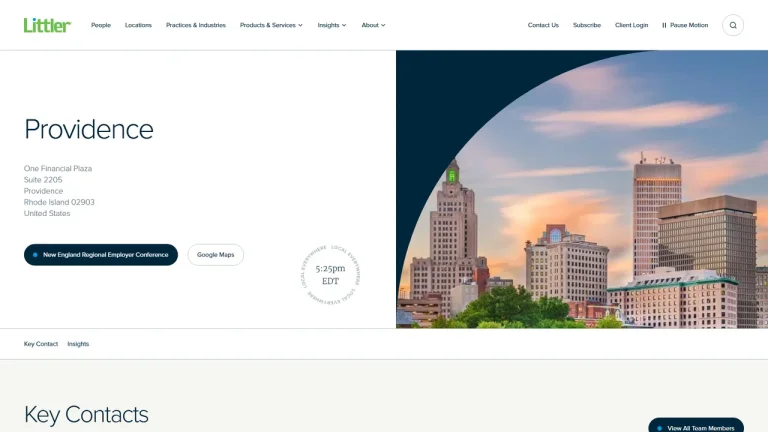 Littler Mendelson P.C. - Providence, RI - Attorney in Providence