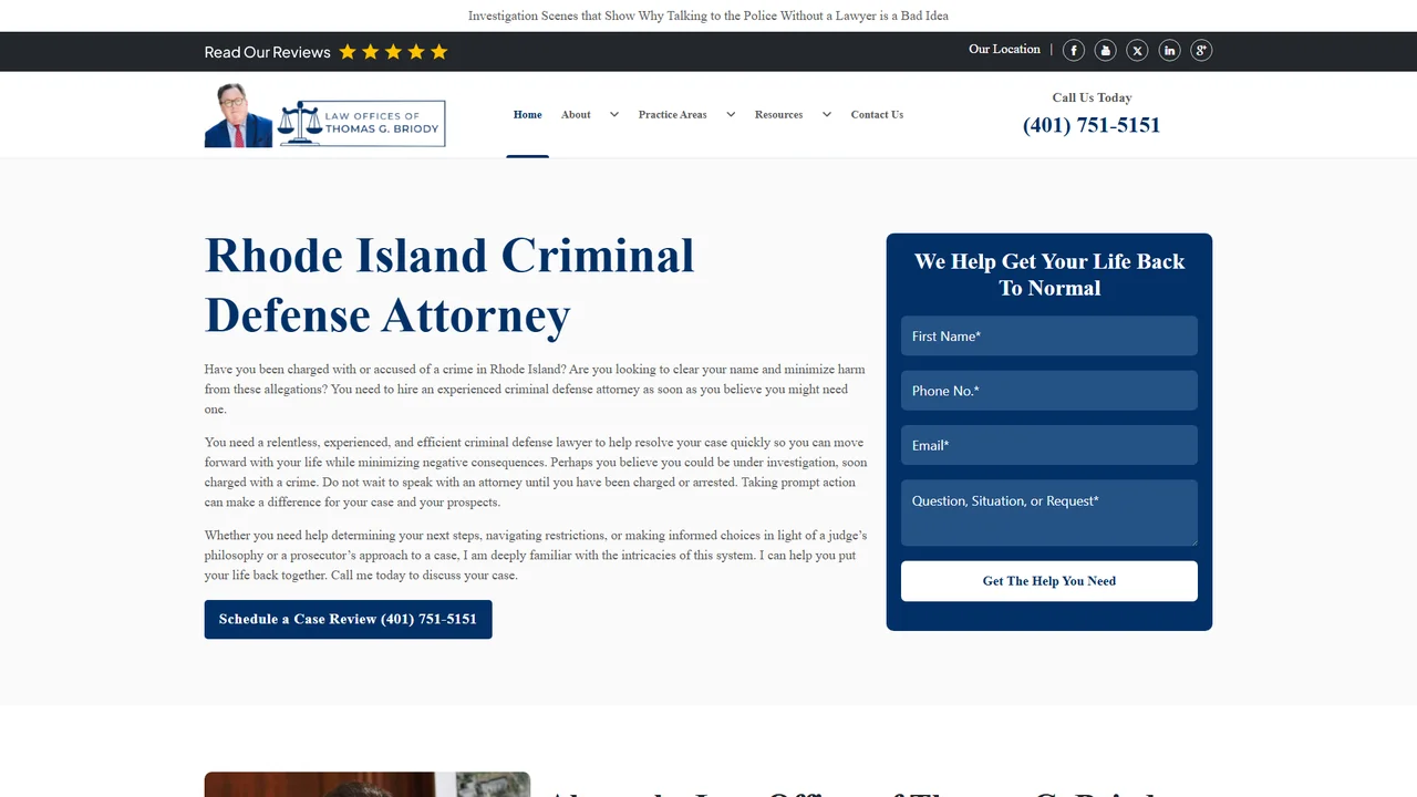 Law Offices of Thomas G. Briody - Providence, RI office in Providence, Rhode Island