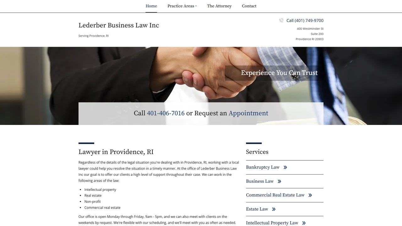 Lederberg Business Law, Inc. - Providence, RI office in Providence, Rhode Island