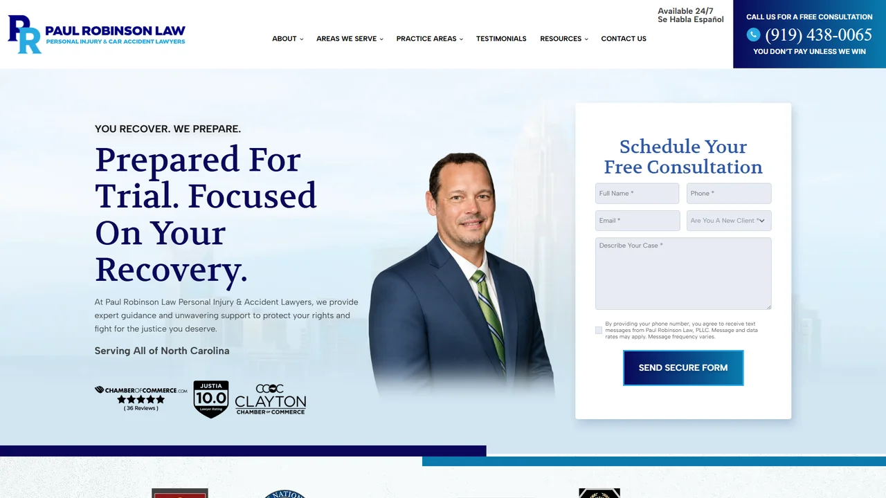 Paul Robinson Law, PLLC - Raleigh, NC office in Raleigh, North Carolina