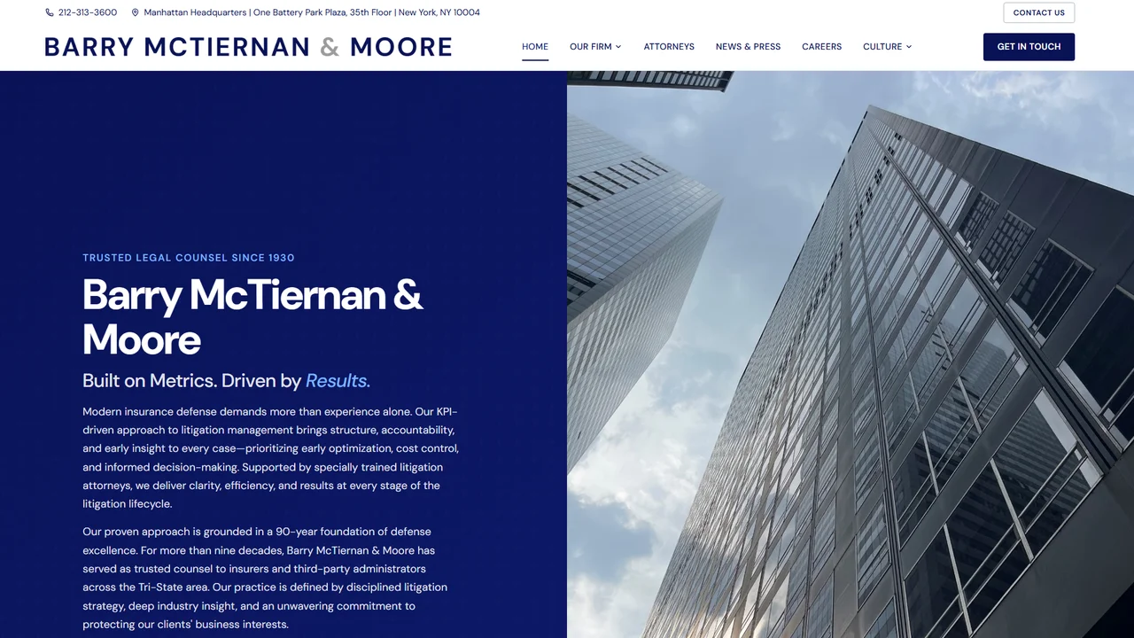Barry McTiernan & Moore LLC - NYC, New York office in New York City, New York