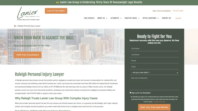 Lanier Law Group, P.A. - Raleigh, NC - Attorney in Raleigh