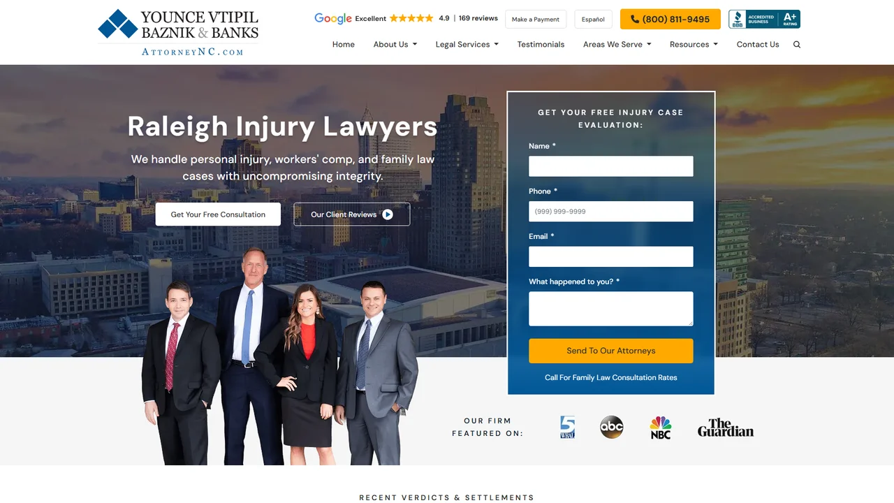 Younce, Vtipil, Baznik & Banks, P.A. - Raleigh, NC office in Raleigh, North Carolina