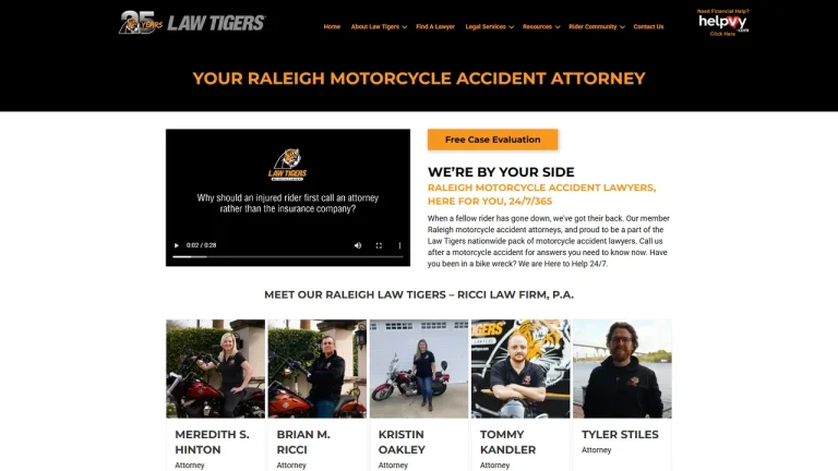 Law Tigers Motorcycle Lawyers - Raleigh, NC - Attorney in Raleigh