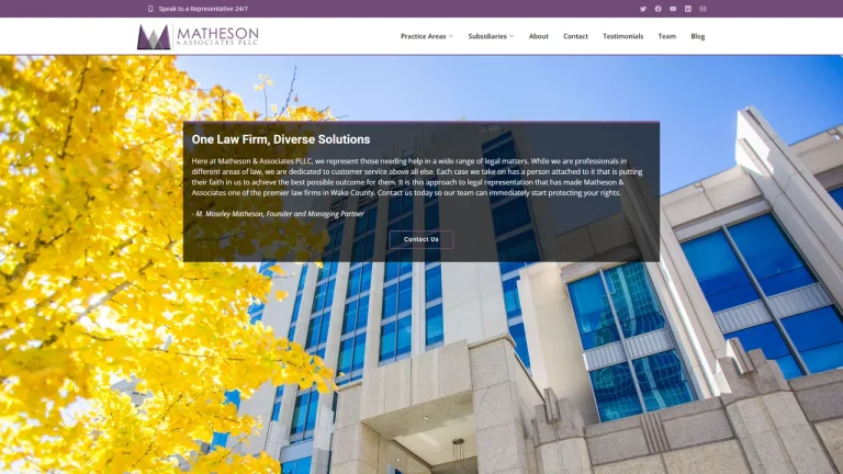 Matheson & Associates PLLC - Raleigh, NC - Attorney in Raleigh