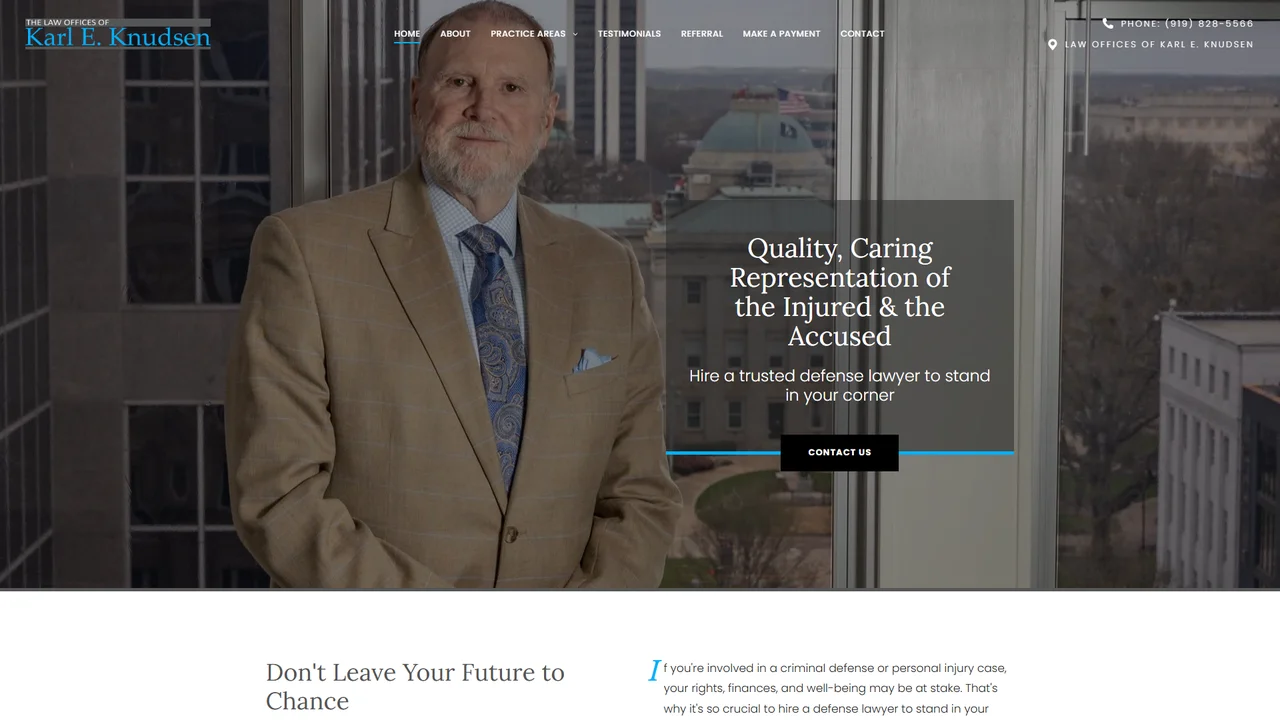 Law Offices of Karl E. Knudsen - Raleigh, NC office in Raleigh, North Carolina
