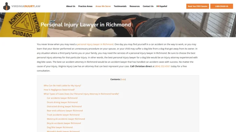 Virginia Injury Law - Richmond, VA - Attorney in Richmond