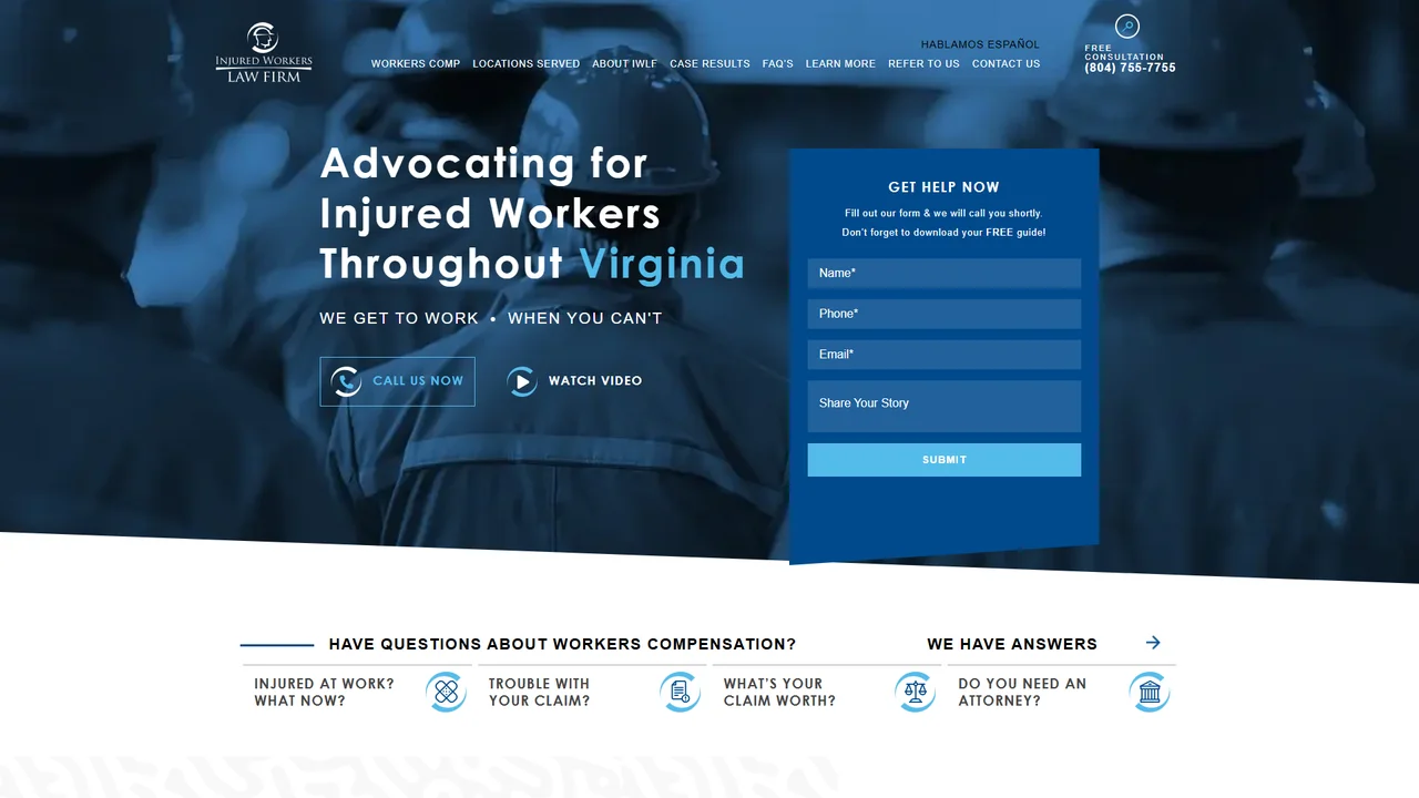 Injured Workers Law Firm - Richmond, VA office in Richmond, Virginia